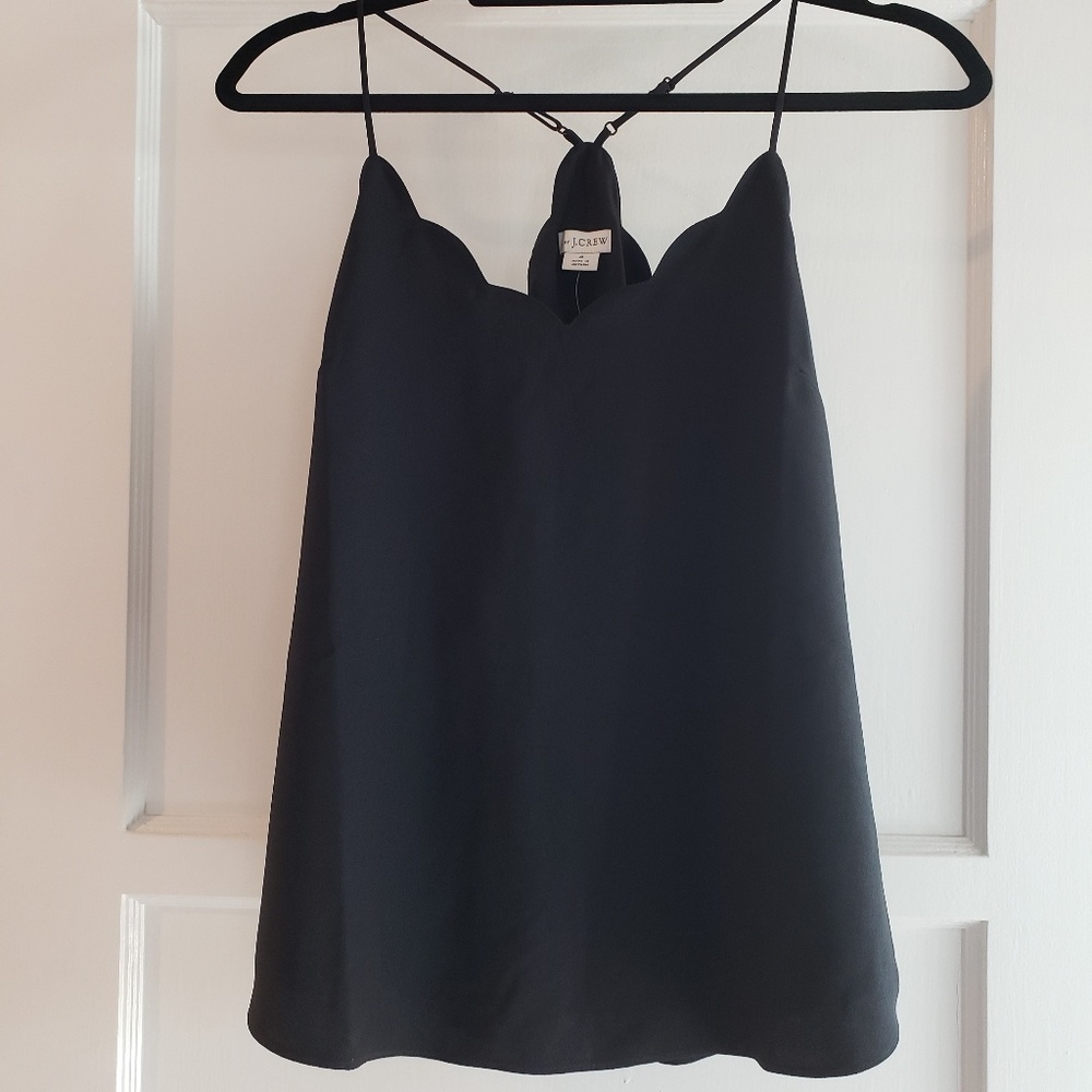 J. Crew Scalloped Edge Cami Top